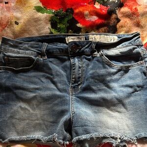 Faded Blue Jean Shorts
